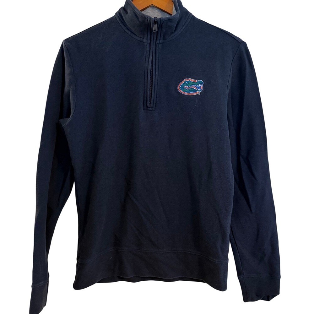Vineyard Vines Men's XS Navy Florida Gators Quarter Zip Pullover Pima Cotton